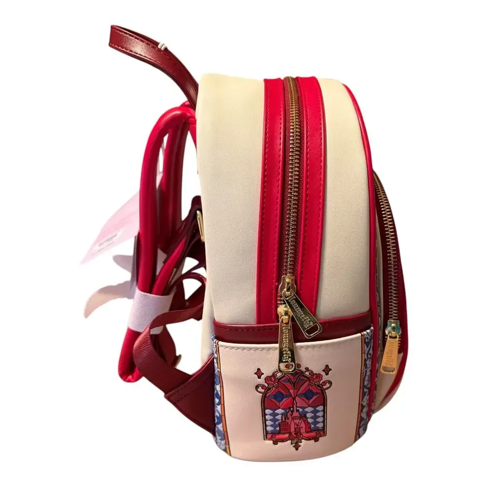 Loungefly Disney Beauty & the Beast Belle Stained Glass Portrait Backpack NWT